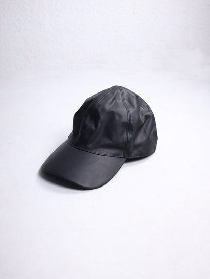 PRASTHANA GUIDI calf leather cap black