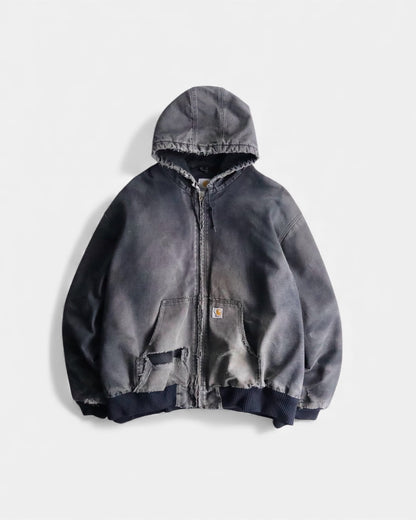 Carhartt boro duck jacket fade black