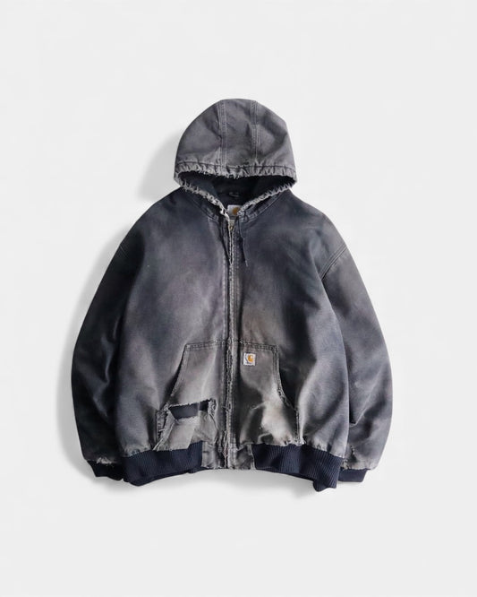 Carhartt boro duck jacket fade black