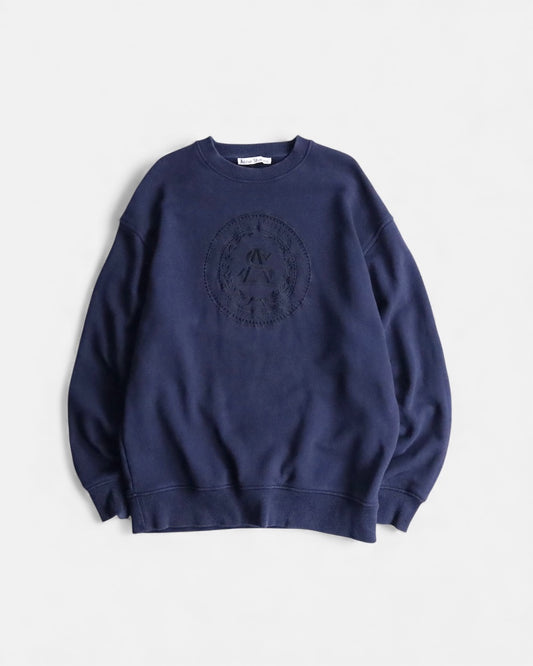 Acne studios logo sweatshirt navy