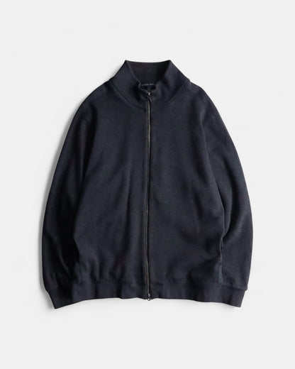 00s BANANA REPUBLIC double zip knit darkgray