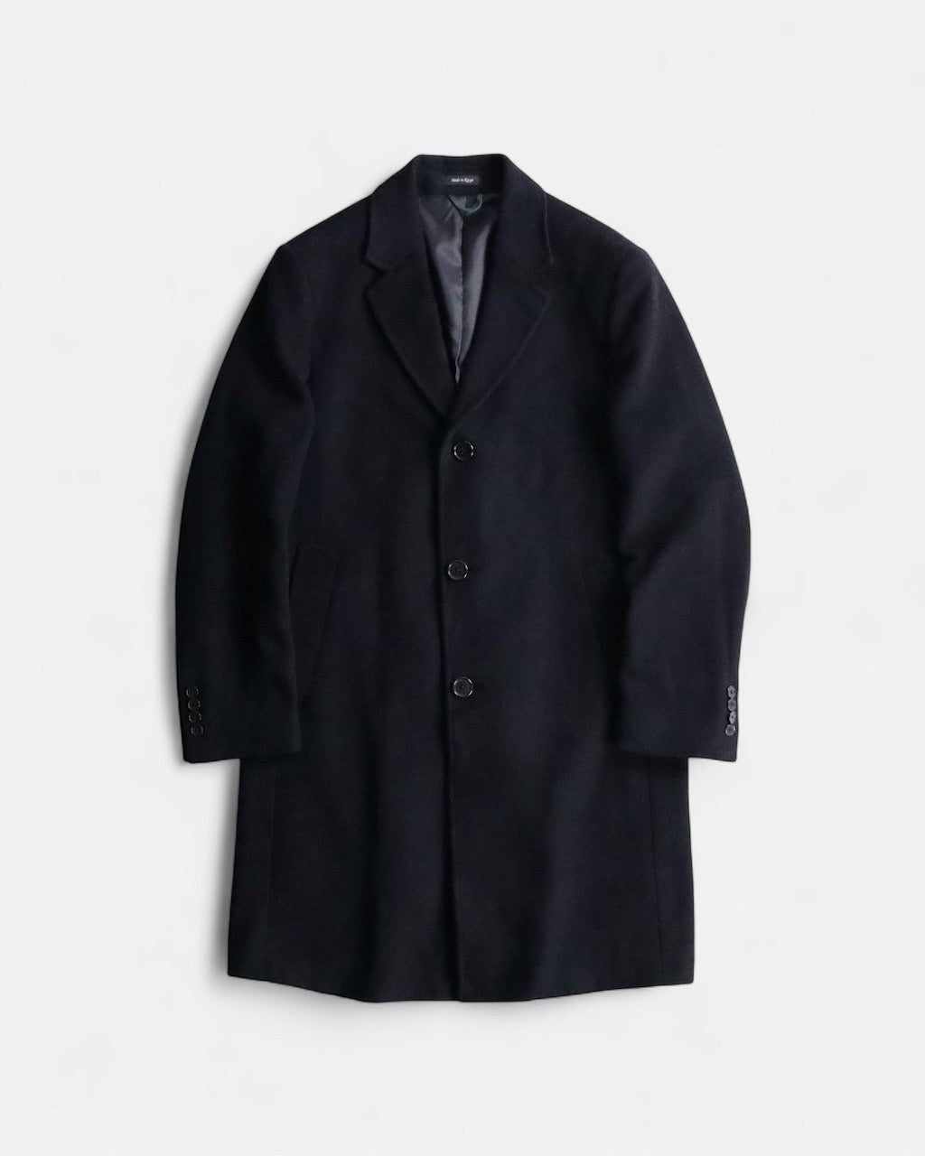 LAUREN RALPH LAUREN wool cashmere chester coat black