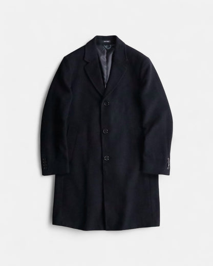 LAUREN RALPH LAUREN wool cashmere chester coat black