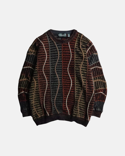 TUNDRA 3D knit sweater black