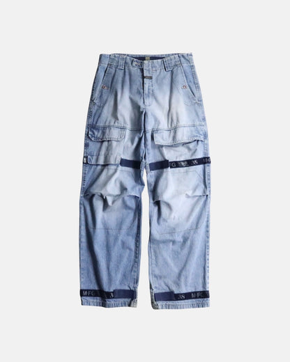 Marithe Francois Girbaud shuttle denim pants blue
