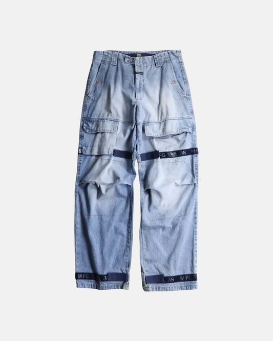 Marithe Francois Girbaud shuttle denim pants blue