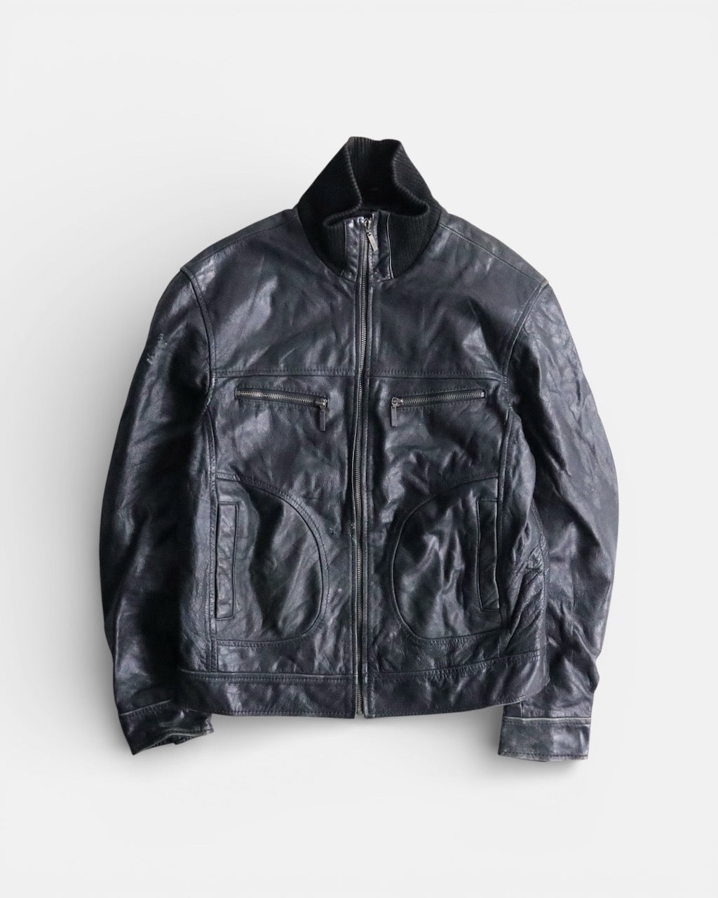 JEREM leather jacket black