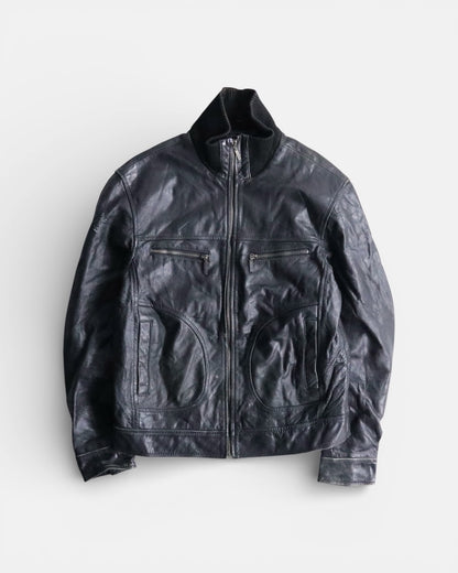 JEREM leather jacket black