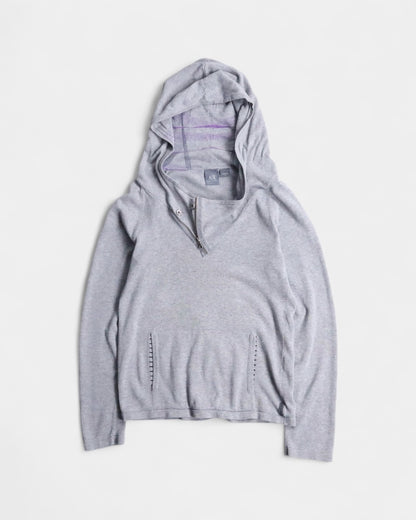 ARMANI EXCHANGE cotton hoodie gray