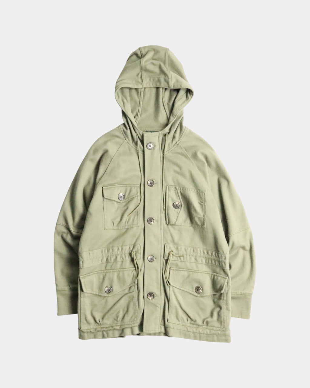 LAUREN RALPH LAUREN hooded sweat jacket khaki