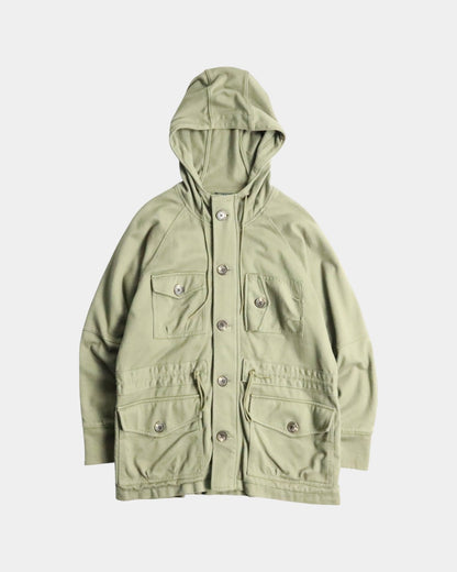LAUREN RALPH LAUREN hooded sweat jacket khaki