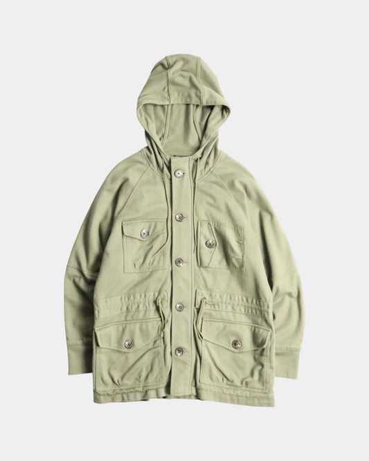 LAUREN RALPH LAUREN hooded sweat jacket khaki