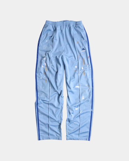 90s adidas painted line pants ligthblue