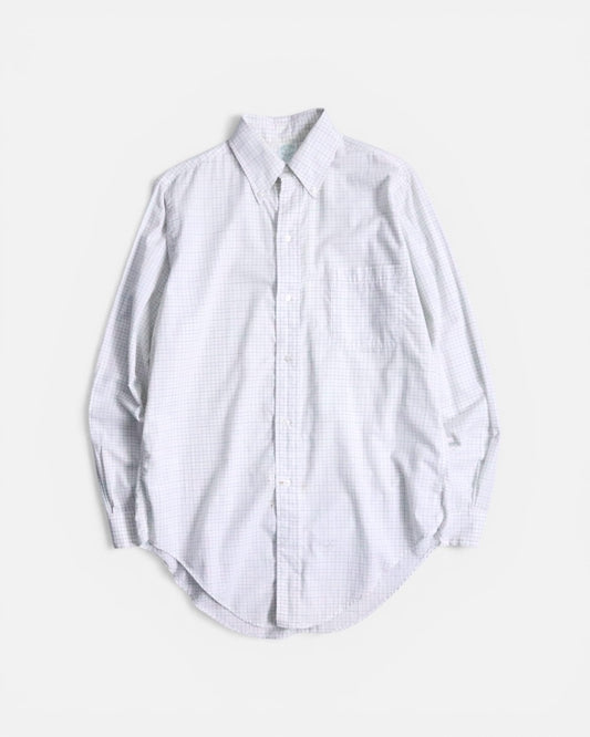 Brooks Brothers check shirt white